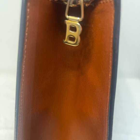 Bally Signature Leather Brown and Black Handbag Made In Italy Unbranded Dust Bag - Picture 15 of 16